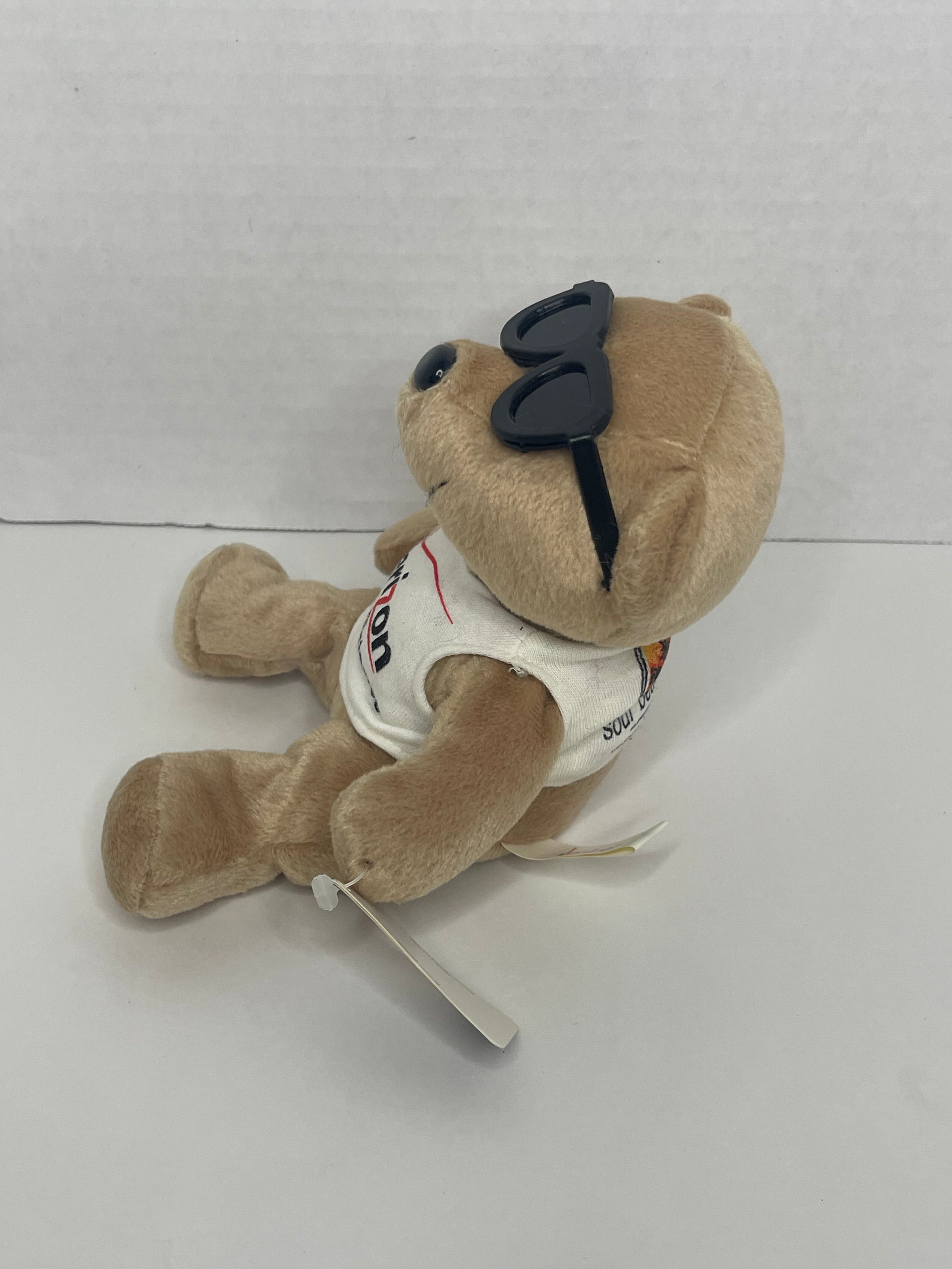 New with Tags - Y2K - Verizon Logo "Long Distance" Soul Beach Bear Bean Bag Plush