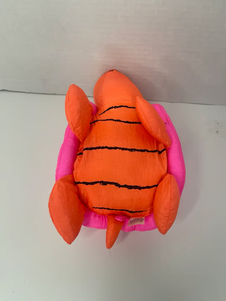 Malibu Y2K “Wet Pets” Neon Pink & Orange Turtle Plush