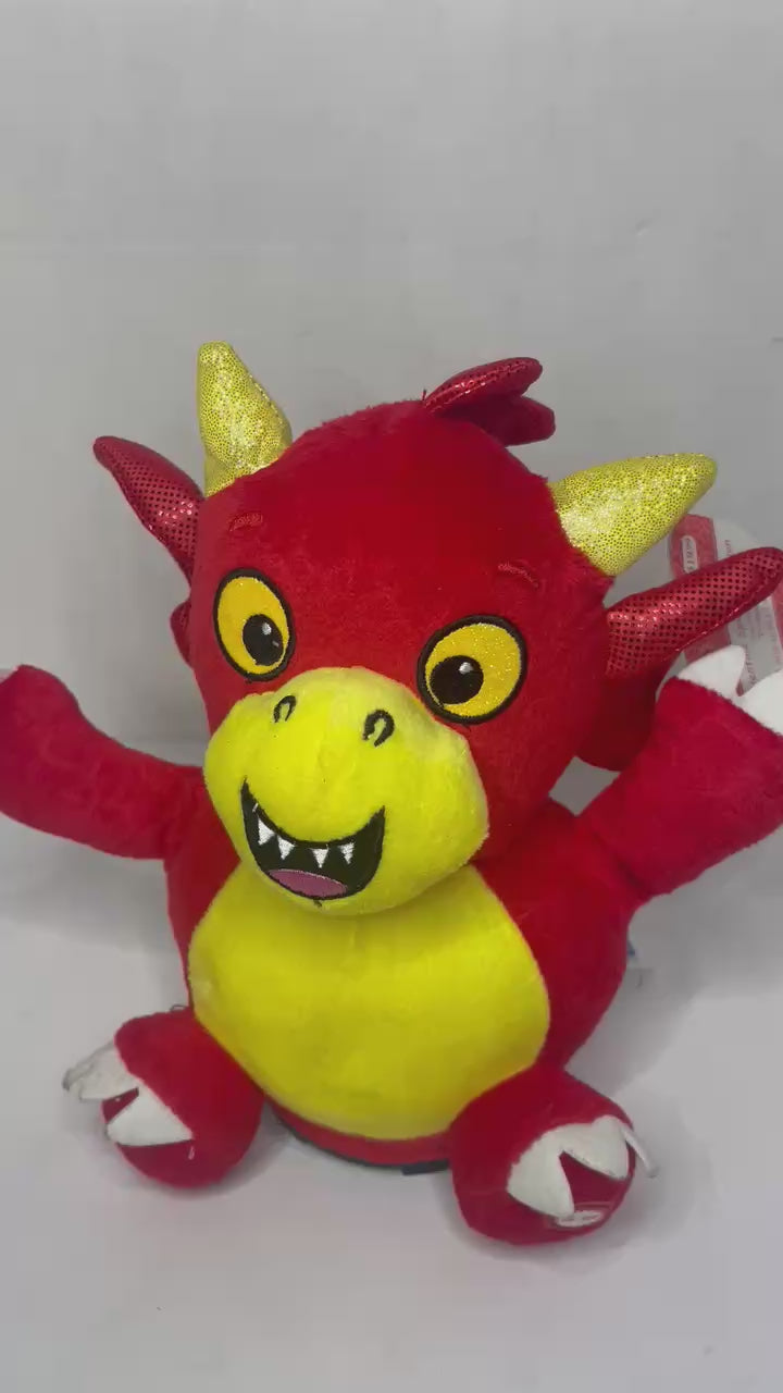 See Video - New with Tags Kids of America Spinning Dragon Animated Plush (Rare Find)