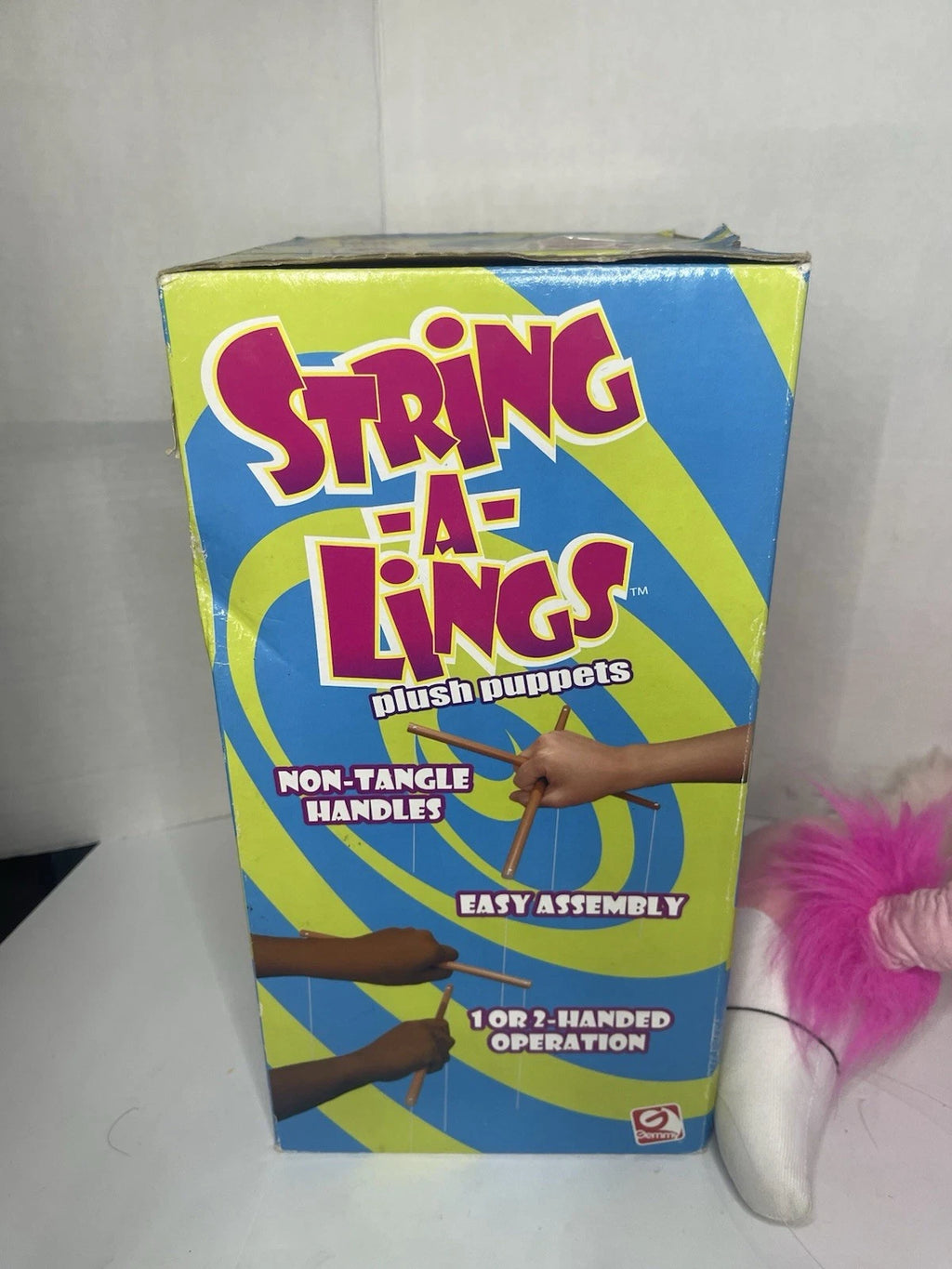 Rare Find - Gemmy String-a-Lings Vintage String Hand Puppet Flamingo - 30" (Read Description)