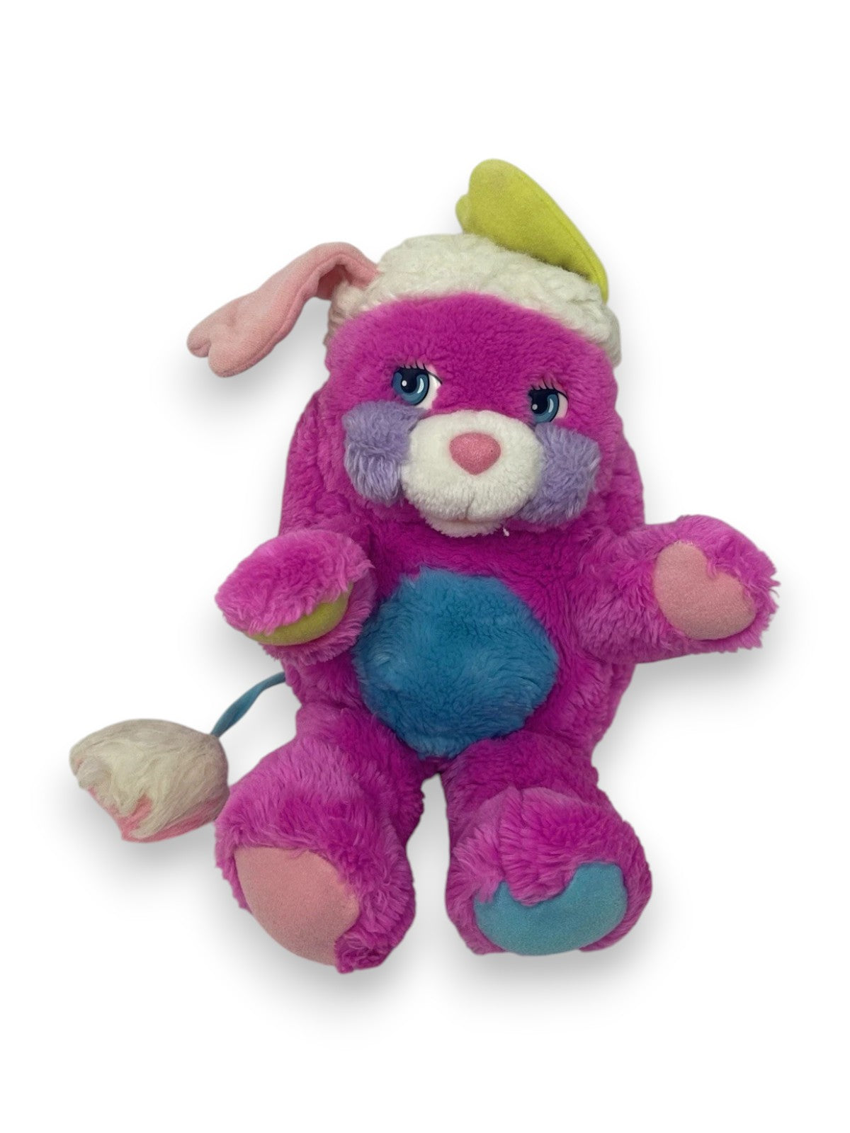 Mattel - 1986 Pink PRIZE POPPLE Plush - Transforms To A Ball