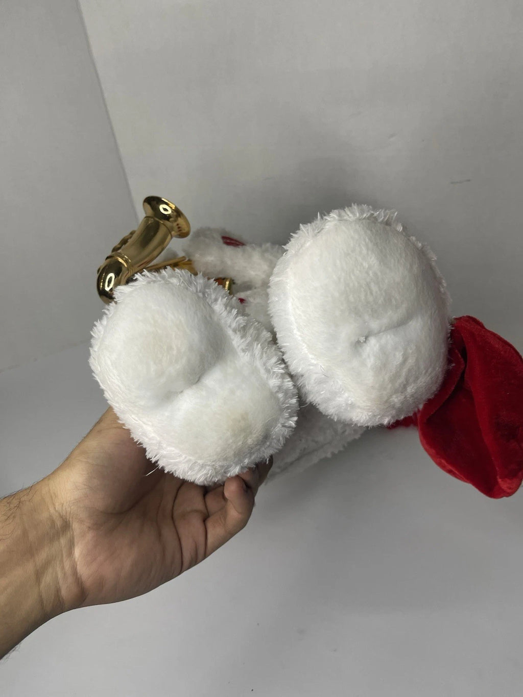 Rare Galerie Au Chocolat Animated Plush Saxophone Snowman w/Cardinal Read