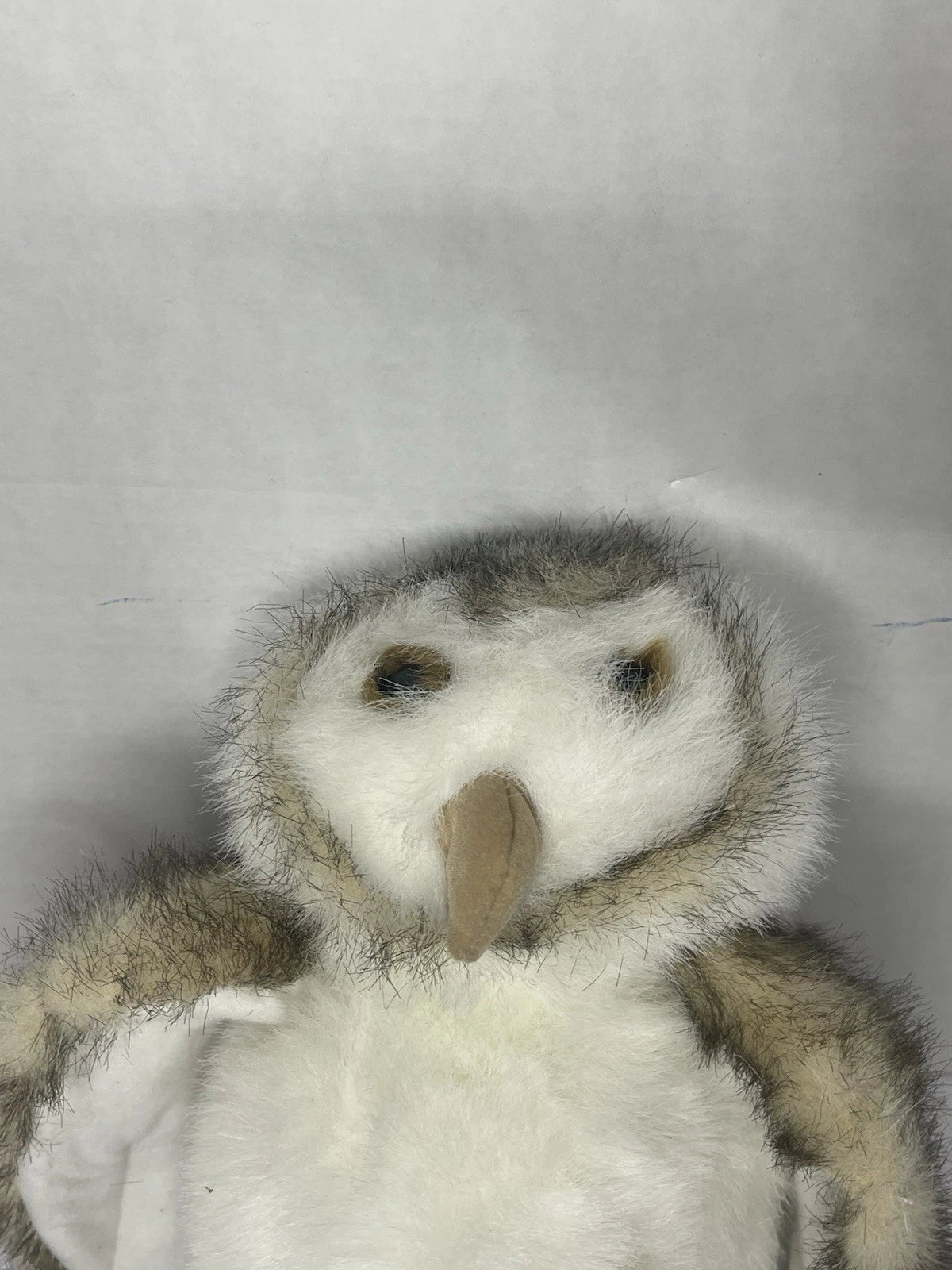 Folkmanis Barn Owl Plush Hand Puppet Stuffed Animal Toy Pretend 11" Tall