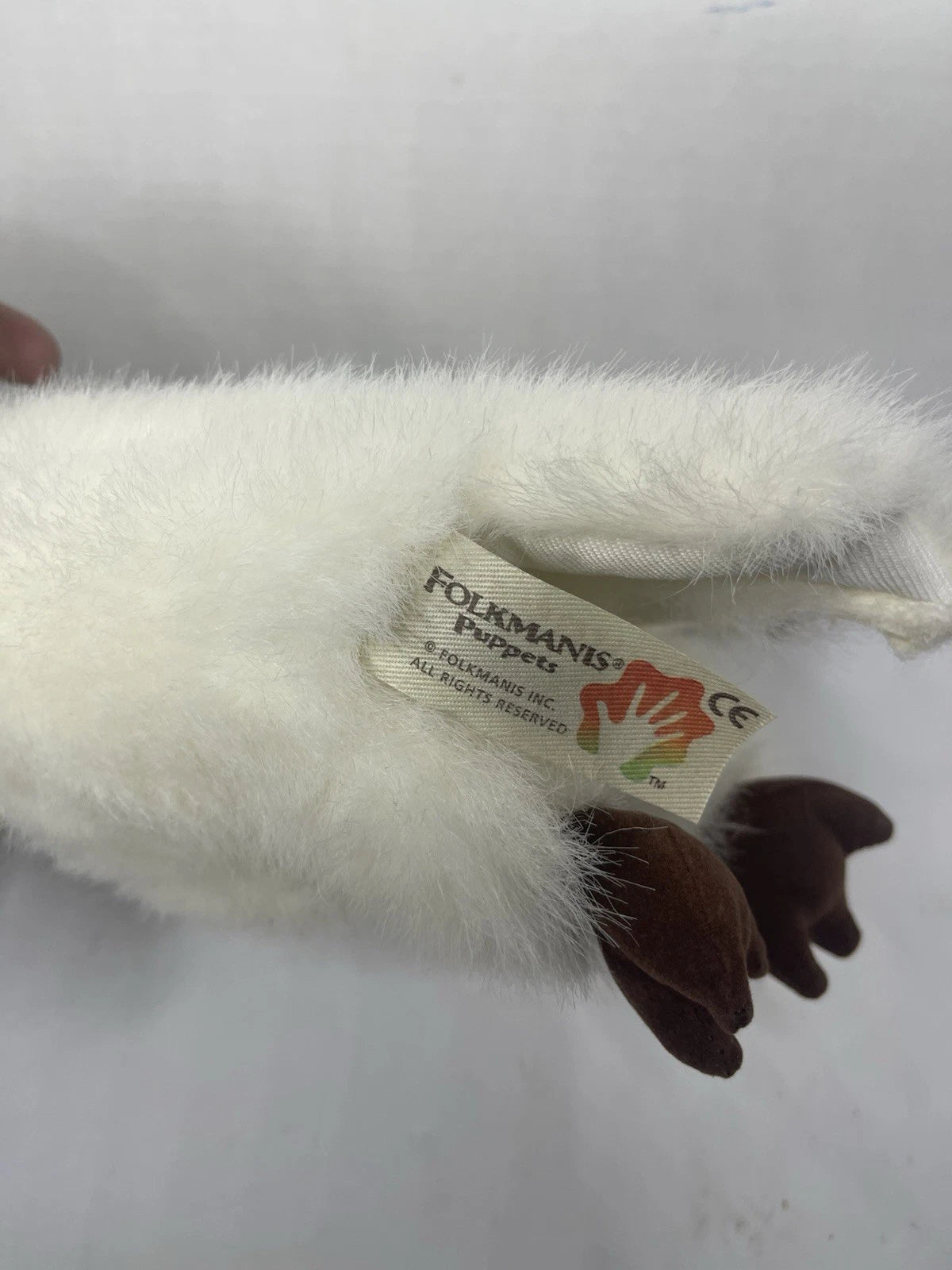Folkmanis Barn Owl Plush Hand Puppet Stuffed Animal Toy Pretend 11" Tall