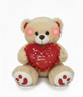 2026 Elco Toy Large 12” Musical Stuffed Valentines Brown Bear Lights