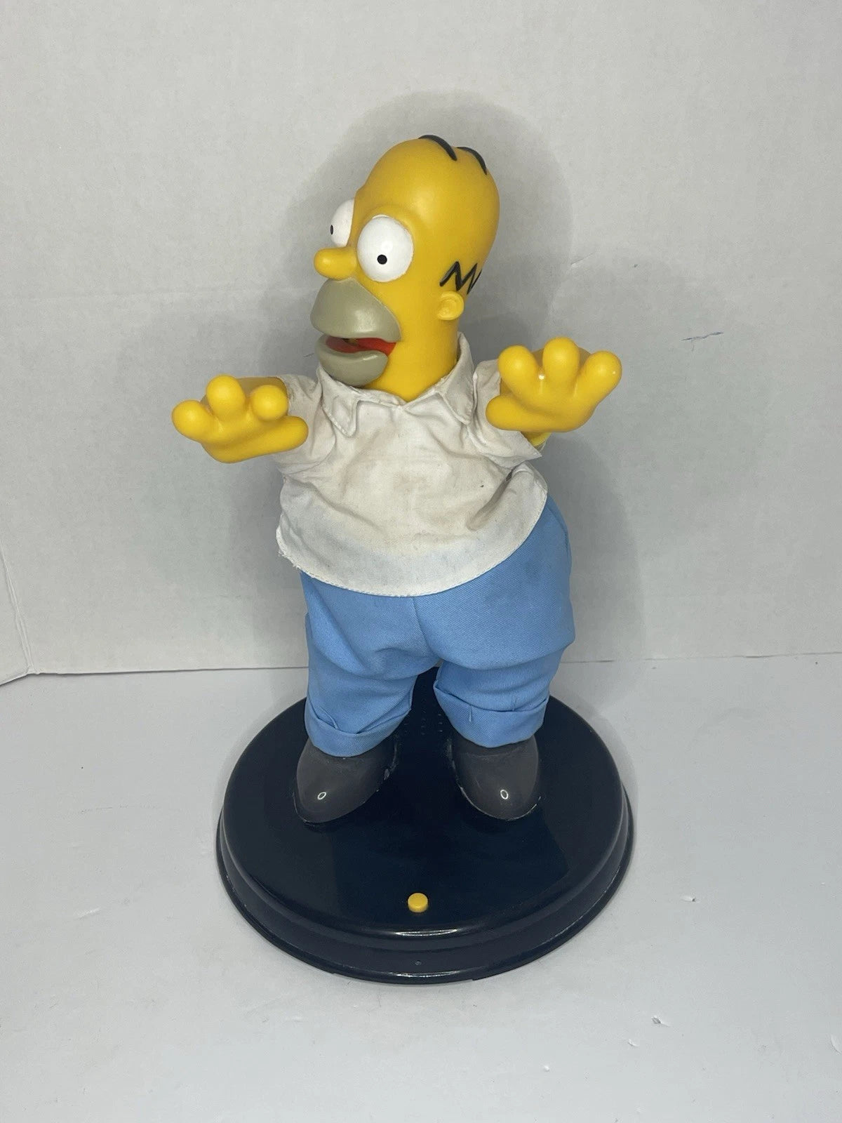See Video - Fully Working Gemmy 2002 13" The Simpsons Homer Simpson Dancing Figurine