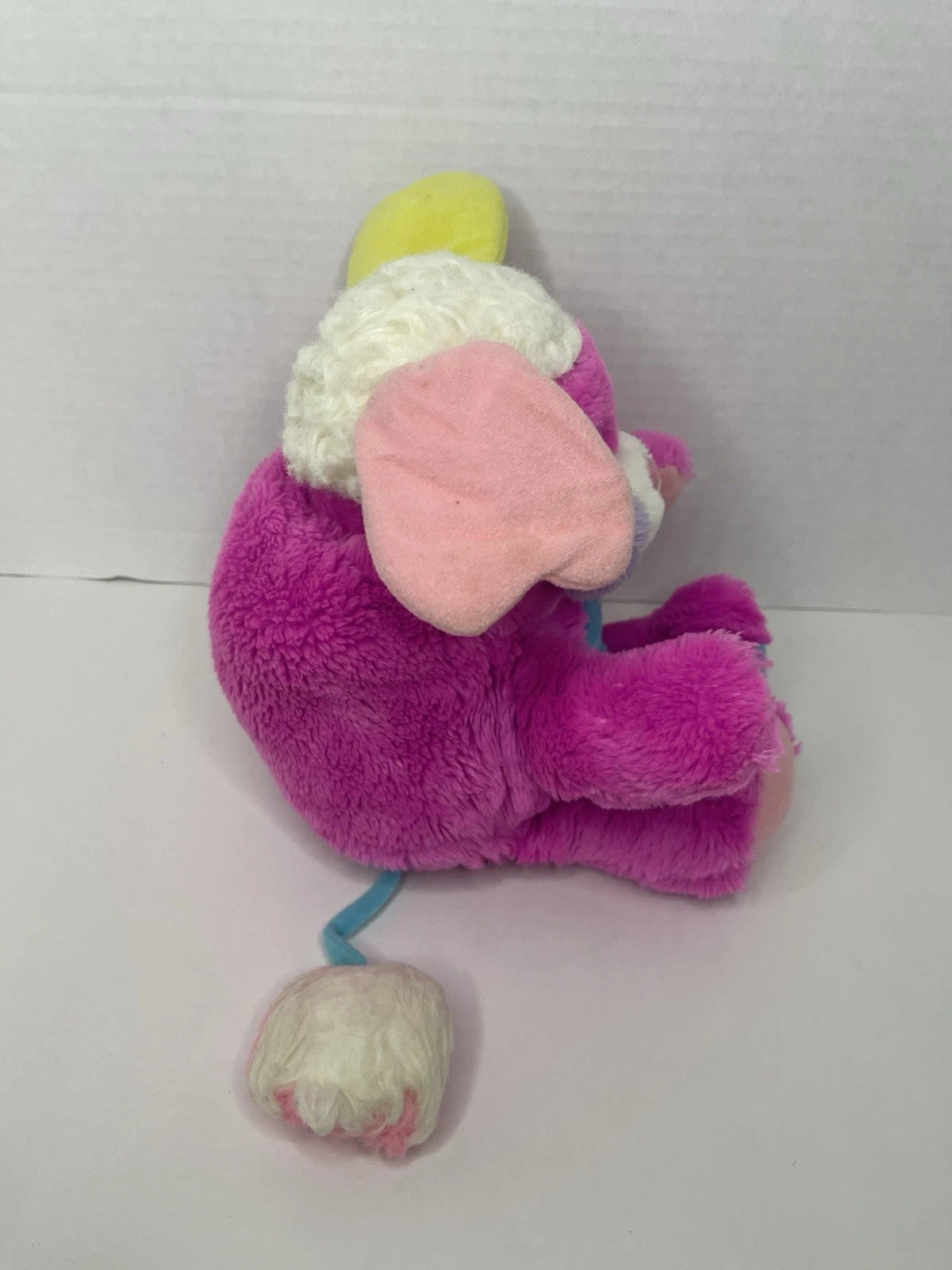 Mattel - 1986 Pink PRIZE POPPLE Plush - Transforms To A Ball