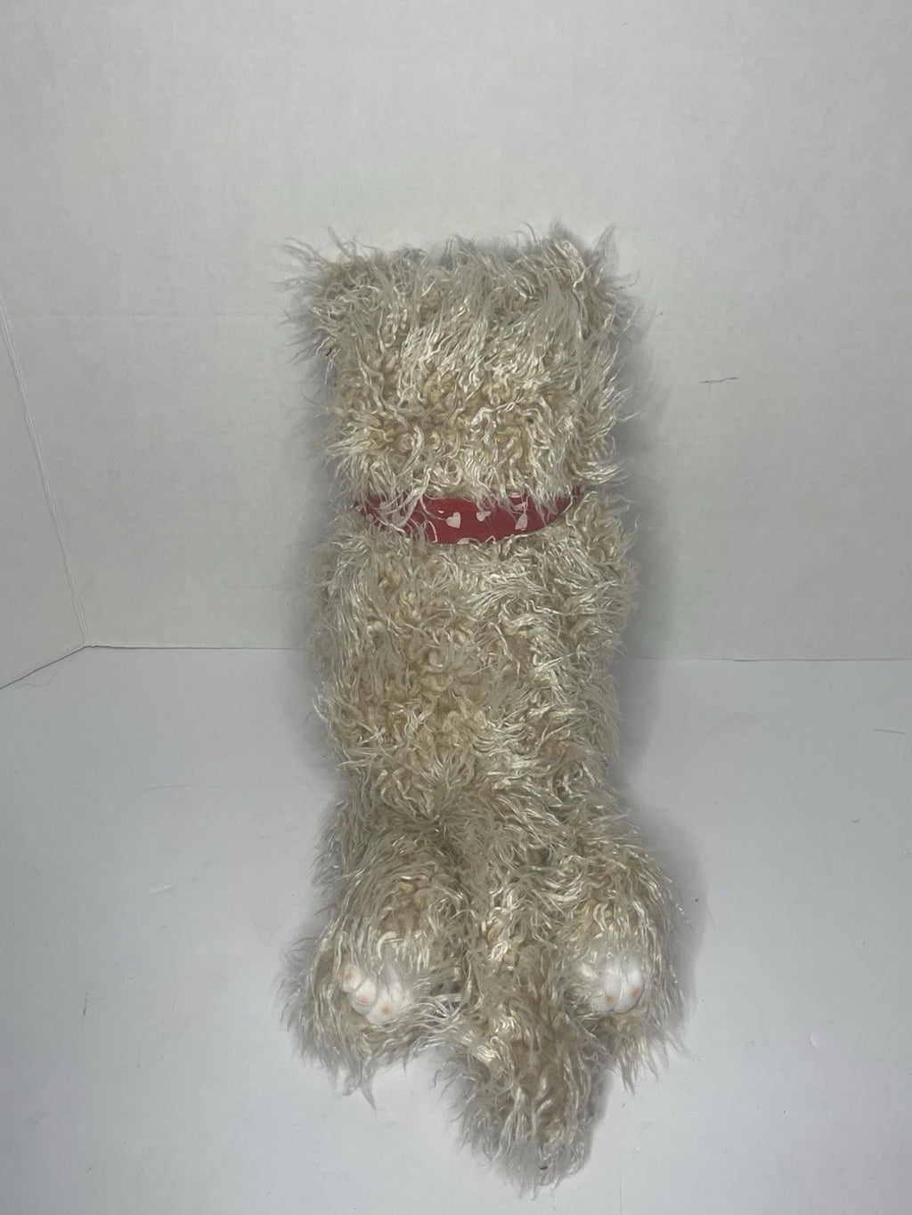 Vintage 1996 HuggaPuffs 24K Polar Puff Shaggy Cat Plush Stuffed Animal 18" NWT