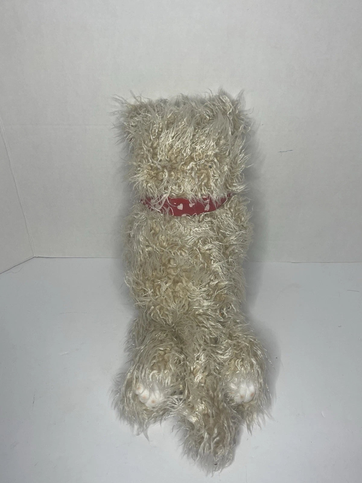 Vintage 1996 HuggaPuffs 24K Polar Puff Shaggy Cat Plush Stuffed Animal 18" NWT
