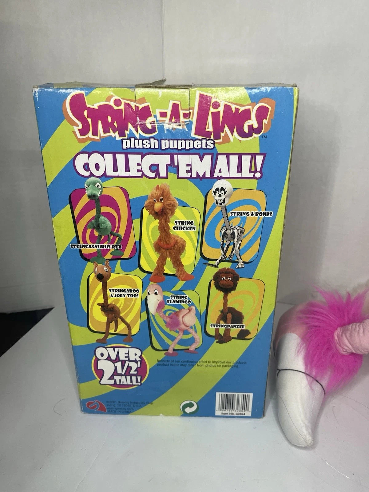 Rare Find - Gemmy String-a-Lings Vintage String Hand Puppet Flamingo - 30" (Read Description)