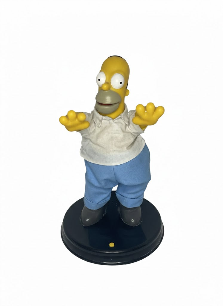 See Video - Fully Working Gemmy 2002 13" The Simpsons Homer Simpson Dancing Figurine
