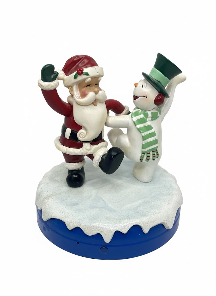 See Video - Gemmy Customized Animated Spinning Twirling Santa & Snowman by Eriktronix